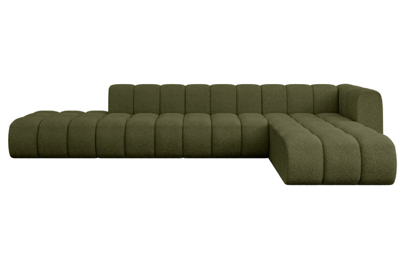 Narożnik prawostronny modułowy Zuvon-L2 - 387x177x70 cm Zielony 758154