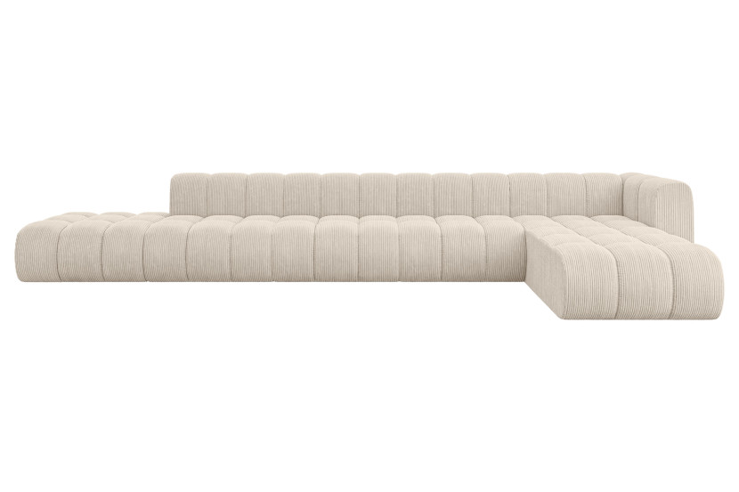 Narożnik prawostronny modułowy Zuvon-L3 - 478x177x70 cm Beżowy 758676