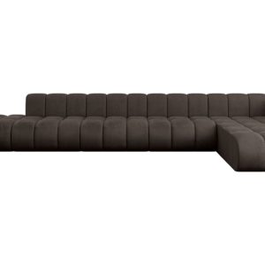 Narożnik prawostronny modułowy Zuvon-L3 – 478x177x70 cm Brązowy 758821