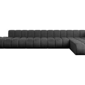 Narożnik prawostronny modułowy Zuvon-L3 – 478x177x70 cm Czarny 758602