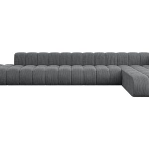 Narożnik prawostronny modułowy Zuvon-L3 – 478x177x70 cm Grafitowy 758444