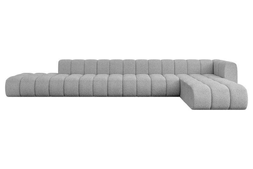 Narożnik prawostronny modułowy Zuvon-L3 - 478x177x70 cm Jasny szary 758462