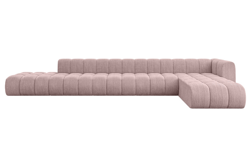 Narożnik prawostronny modułowy Zuvon-L3 - 478x177x70 cm Różowy 758847