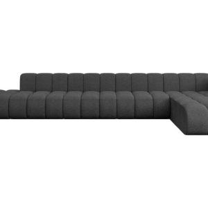 Narożnik prawostronny modułowy Zuvon-L3 – 478x177x70 cm Szary 758731