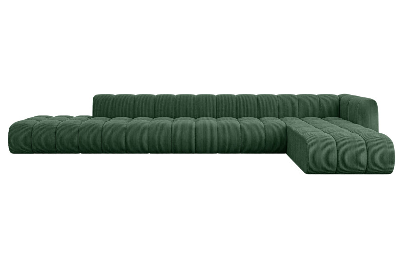 Narożnik prawostronny modułowy Zuvon-L3 - 478x177x70 cm Zielony 758445