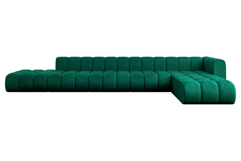 Narożnik prawostronny modułowy Zuvon-L3 - 478x177x70 cm Zielony 758190