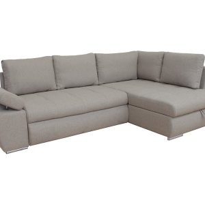 Narożnik prawostronny Sole rozkładany z pojemnikiem beżowy 770946 Narożnik prawostronny Sole rozkładany z pojemnikiem beżowy 770946