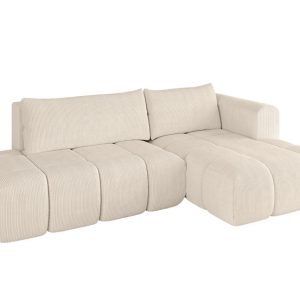 Narożnik prawostronny z funkcją spania CLOUD-L 280x185x90 cm Beżowy 726624 Narożnik prawostronny z funkcją spania CLOUD-L 280x185x90 cm Beżowy 726624