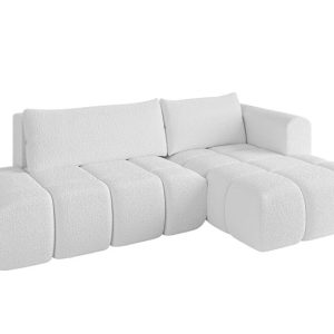 Narożnik prawostronny z funkcją spania CLOUD-L 280x185x90 cm Biały 725188 Narożnik prawostronny z funkcją spania CLOUD-L 280x185x90 cm Biały 725188