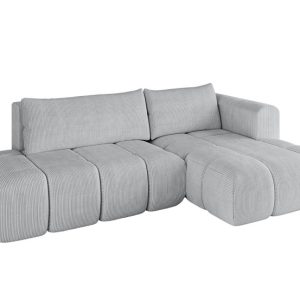 Narożnik prawostronny z funkcją spania CLOUD-L 280x185x90 cm Szary 726626 Narożnik prawostronny z funkcją spania CLOUD-L 280x185x90 cm Szary 726626
