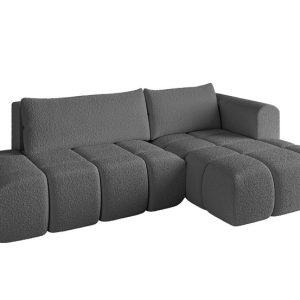 Narożnik prawostronny z funkcją spania CLOUD-L 280x185x90 cm Szary 725063 Narożnik prawostronny z funkcją spania CLOUD-L 280x185x90 cm Szary 725063