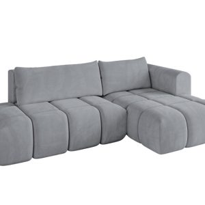 Narożnik prawostronny z funkcją spania CLOUD-L 280x185x90cm Jasny szary 725154 Narożnik prawostronny z funkcją spania CLOUD-L 280x185x90cm Jasny szary 725154