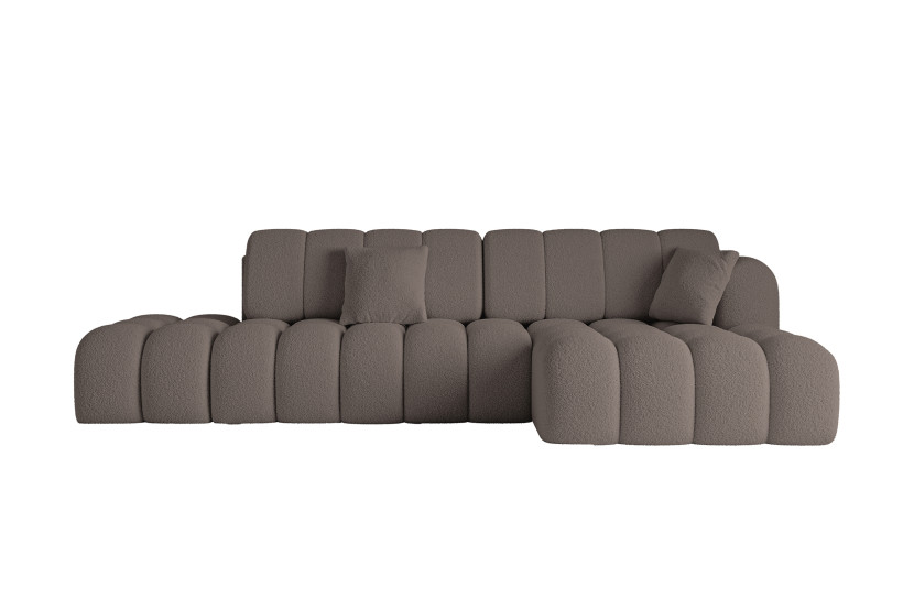 Narożnik PRAWY z funkcją spania OLEA-L2 321x164x75 Brązowy 1073402