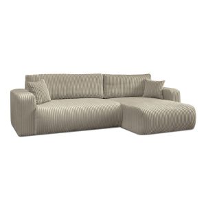 Narożnik PRESTIGE SOFT z funkcją spania i pojemnikiem na pościel, Tilia 08 827109