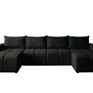 Narożnik Rozkładany Duży Czarny 318×149 + Siedzisko Pianka T30 – MARTIN 873712 Narożnik Rozkładany Duży Czarny 318×149 + Siedzisko Pianka T30 – MARTIN 873712