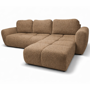 Narożnik rozkładany funkcja spania Agnello Prawy Cappuccino rogówka Boucle 1059212 Narożnik rozkładany funkcja spania Agnello Prawy Cappuccino rogówka Boucle 1059212