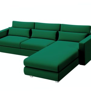 Narożnik Rozkładany Prawostronny pojemnik SUNSET Zielony Funkcja spania 782974 Narożnik Rozkładany Prawostronny pojemnik SUNSET Zielony Funkcja spania 782974