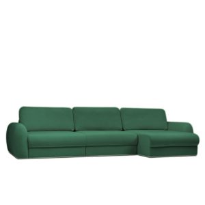 Narożnik Rozkładany Prawostronny Schowek Palla Zielony z Funkcją Spania 787698 Narożnik Rozkładany Prawostronny Schowek Palla Zielony z Funkcją Spania 787698