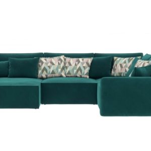 Narożnik Rozkładany Prawostronny VINCI Zielony Duży Funkcja Spania Salon 804380 Narożnik Rozkładany Prawostronny VINCI Zielony Duży Funkcja Spania Salon 804380
