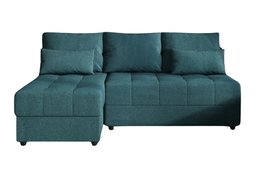 Narożnik Rozkładany Turkus 206x140 Siedzisko Pianka T30 Bonell - LUCIA FIT 970895