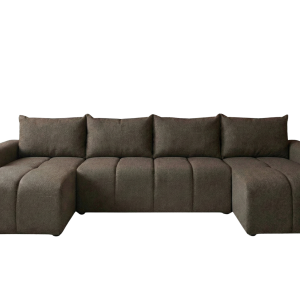 Narożnik Rozkładany U Brązowy 318×149 Siedzisko Pianka T30 + Falista MARTIN 873643 Narożnik Rozkładany U Brązowy 318×149 Siedzisko Pianka T30 + Falista MARTIN 873643