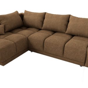 Narożnik rozkładany z funkcją spania Forrest lewy do salonu Cappuccino 1037524 Narożnik rozkładany z funkcją spania Forrest lewy do salonu Cappuccino 1037524