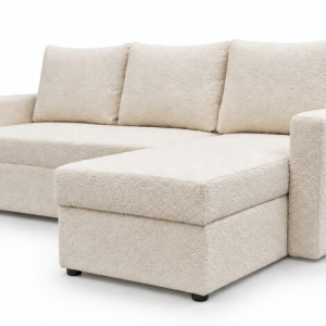 Narożnik rozkładany z funkcją spania Teddy Biały boucle bonell uniwersalny 1084459 Narożnik rozkładany z funkcją spania Teddy Biały boucle bonell uniwersalny 1084459