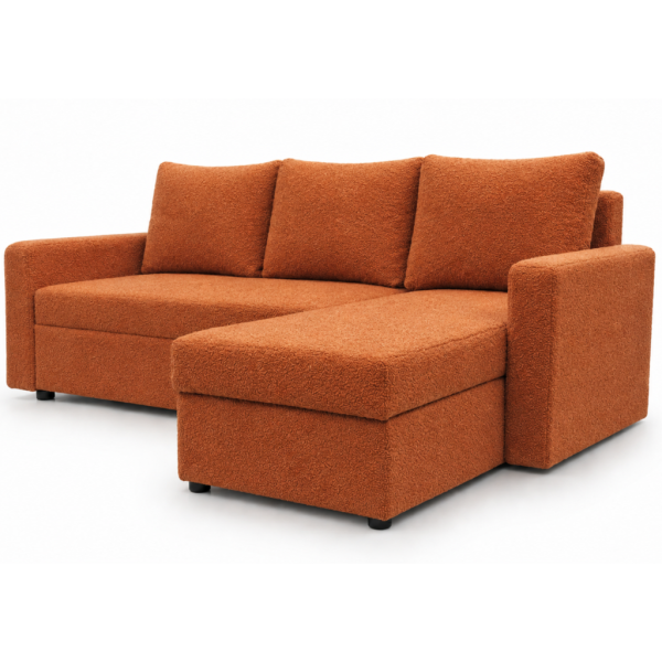 Narożnik rozkładany z funkcją spania Teddy Rudy boucle bonell uniwersalny 1084462