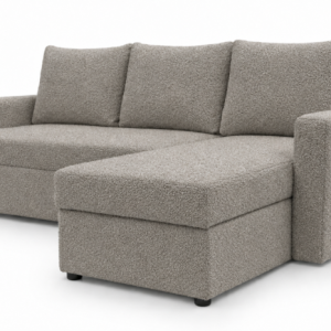 Narożnik rozkładany z funkcją spania Teddy Szarobeżowy boucle bonell 1084463 Narożnik rozkładany z funkcją spania Teddy Szarobeżowy boucle bonell 1084463