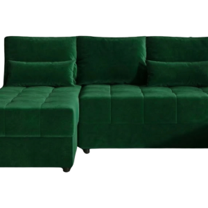 Narożnik Rozkładany Zielony 206×140 + Siedzisko Pianka T30 – LUCIA FIT 970891 Narożnik Rozkładany Zielony 206×140 + Siedzisko Pianka T30 – LUCIA FIT 970891
