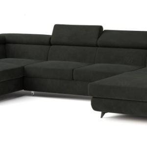 Narożnik RUBANO L-S z funkcją spania Czarny 726074 Narożnik RUBANO L-S z funkcją spania Czarny 726074