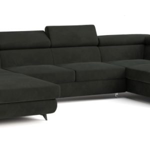 Narożnik RUBANO R-S z funkcją spania Czarny 726055 Narożnik RUBANO R-S z funkcją spania Czarny 726055