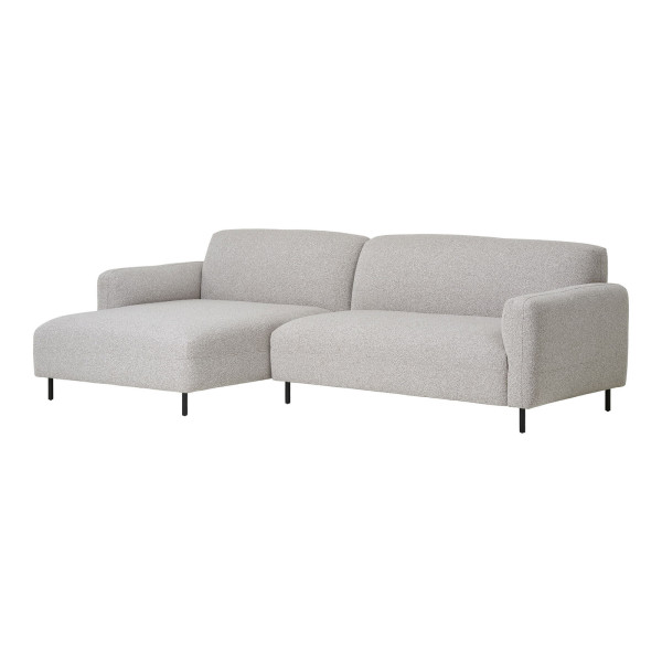 NAROŻNIK Salvador lewy TKANINA BOUCLE beżowy skandynawski 659516
