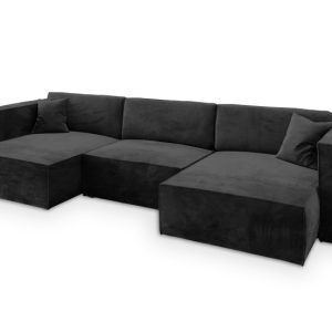 NAROŻNIK SARMO M z funkcją spania Czarny 649448 NAROŻNIK SARMO M z funkcją spania Czarny 649448