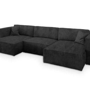 NAROŻNIK SARMO P z funkcją spania Czarny 649353 NAROŻNIK SARMO P z funkcją spania Czarny 649353