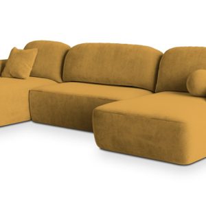 Narożnik SAVONA K z funkcją spania Żółty 649305 Narożnik SAVONA K z funkcją spania Żółty 649305
