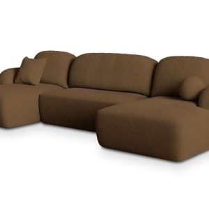 Narożnik SAVONA N z funkcją spania Brązowy 649347 Narożnik SAVONA N z funkcją spania Brązowy 649347
