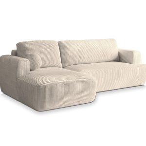 NAROŻNIK SENTI P L-S z funkcją spania ecru 650031 NAROŻNIK SENTI P L-S z funkcją spania ecru 650031