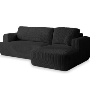 NAROŻNIK SENTI P R-S z funkcją spania Czarny 649943 NAROŻNIK SENTI P R-S z funkcją spania Czarny 649943