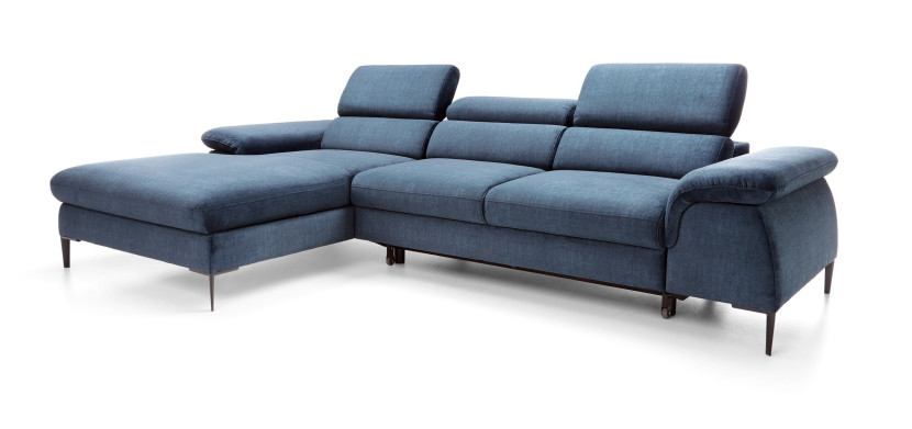 Narożnik SEUL M morski z szezlongiem - elegancka sofa do salonu Lewy 749821