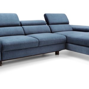 Narożnik SEUL M morski z szezlongiem – elegancka sofa do salonu Prawy 749819