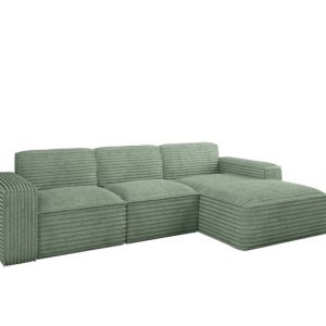 Narożnik Siena L – sofa w kształcie litery L, tkanina Velo Oliwkowy Prawy 715360