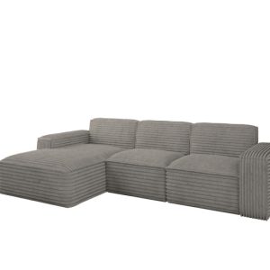 Narożnik Siena L – sofa w kształcie litery L, tkanina Velo Szary Lewy 715417 Narożnik Siena L – sofa w kształcie litery L, tkanina Velo Szary Lewy 715417