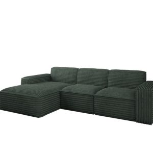 Narożnik Siena L – sofa w kształcie litery L, tkanina Velo Zielony Lewy 748656 Narożnik Siena L – sofa w kształcie litery L, tkanina Velo Zielony Lewy 748656