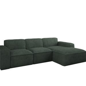 Narożnik Siena L – sofa w kształcie litery L, tkanina Velo Zielony Prawy 748625 Narożnik Siena L – sofa w kształcie litery L, tkanina Velo Zielony Prawy 748625