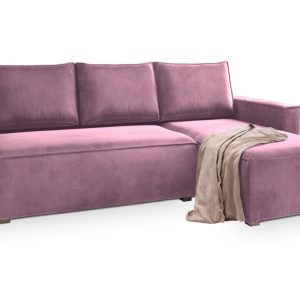 NAROŻNIK SILES z funkcją spania Fioletowy 254371 NAROŻNIK SILES z funkcją spania Fioletowy 254371