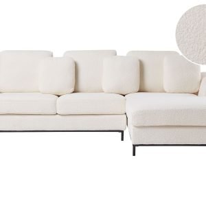 Narożnik sofa boucle biały 413046 Narożnik sofa boucle biały 413046