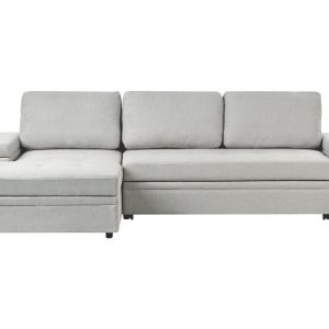 Narożnik sofa narożna funkcja spania jasnoszara 710927 Narożnik sofa narożna funkcja spania jasnoszara 710927