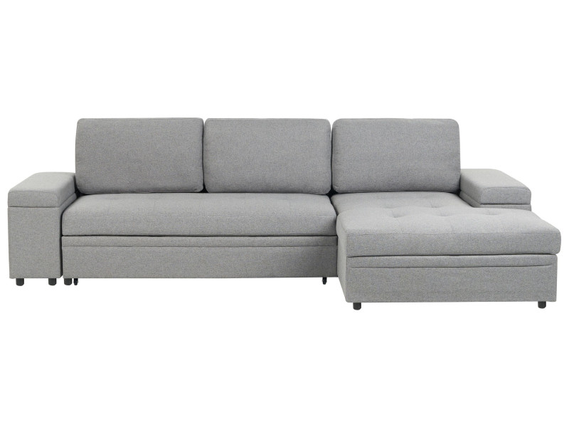 Narożnik sofa narożna funkcja spania szara 710926