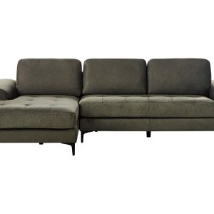 Narożnik sofa narożna pikowana ciemnozielony 516235 Narożnik sofa narożna pikowana ciemnozielony 516235